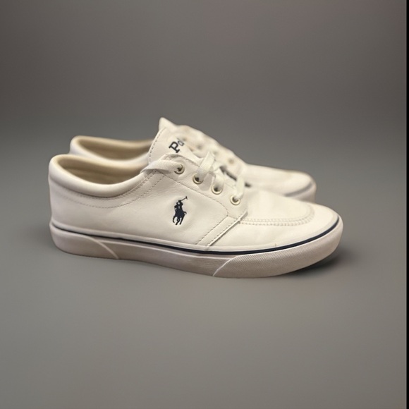 Polo by Ralph Lauren White Faxon X white leather sneakers- size 8 - Picture 15 of 16
